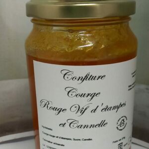 Confiture de courge rouge vif d'étampes