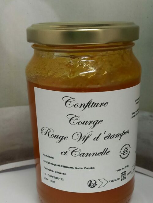 Confiture de courge rouge vif d'étampes