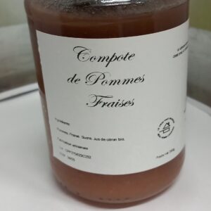 Compote pommes fraise