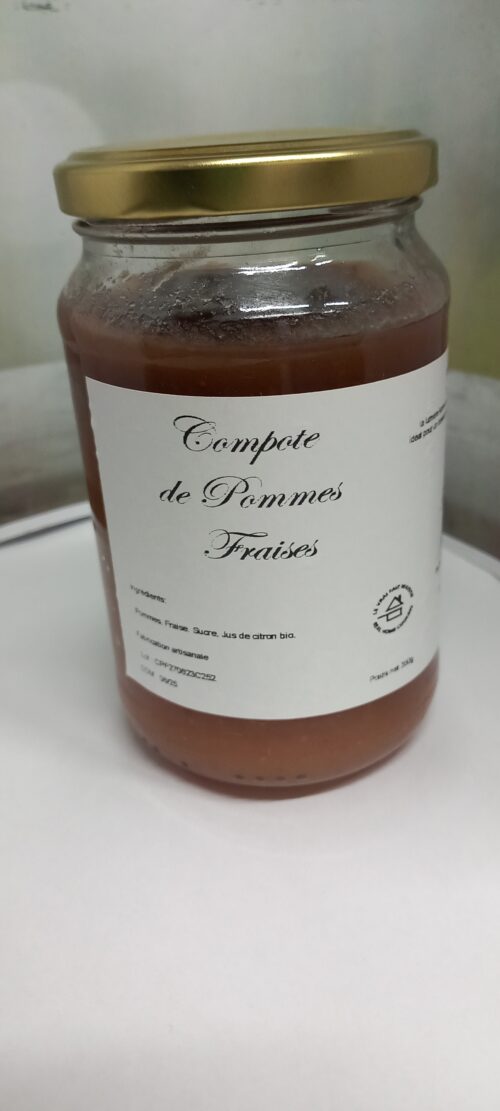 Compote pommes fraise