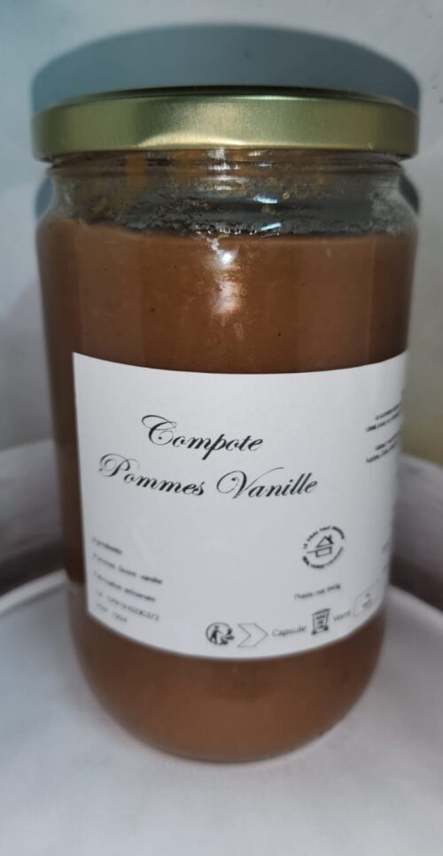 compote pomme vanille