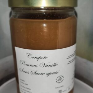 Compote pommes vanille sans sucre ajouté