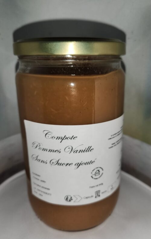 Compote pommes vanille sans sucre ajouté