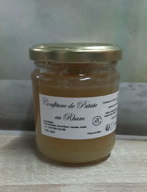 Confiture de pomme de terre au rhum