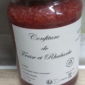 Confiture fraise rhubarbe