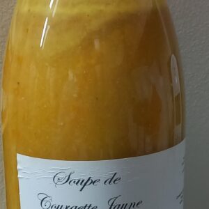 Soupe courgette jaune romarin