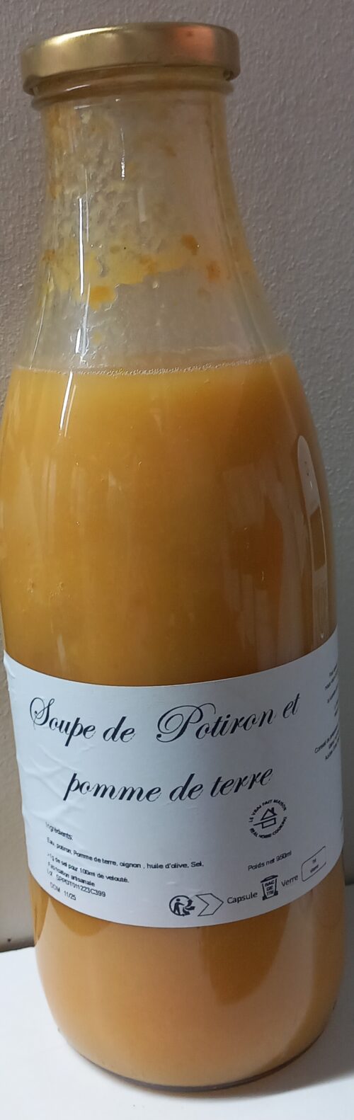 soupe potiron pomme de terre