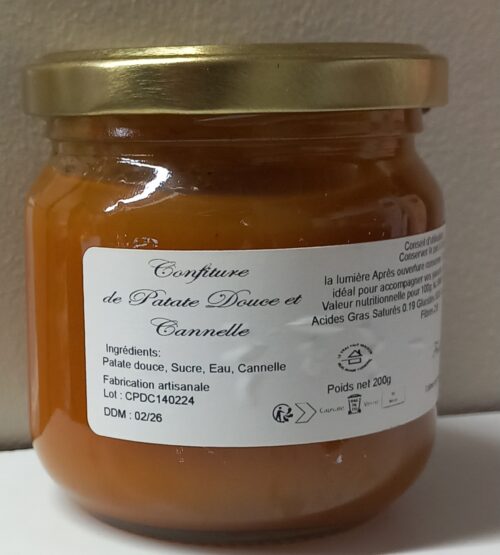 confiture patate douce cannelle